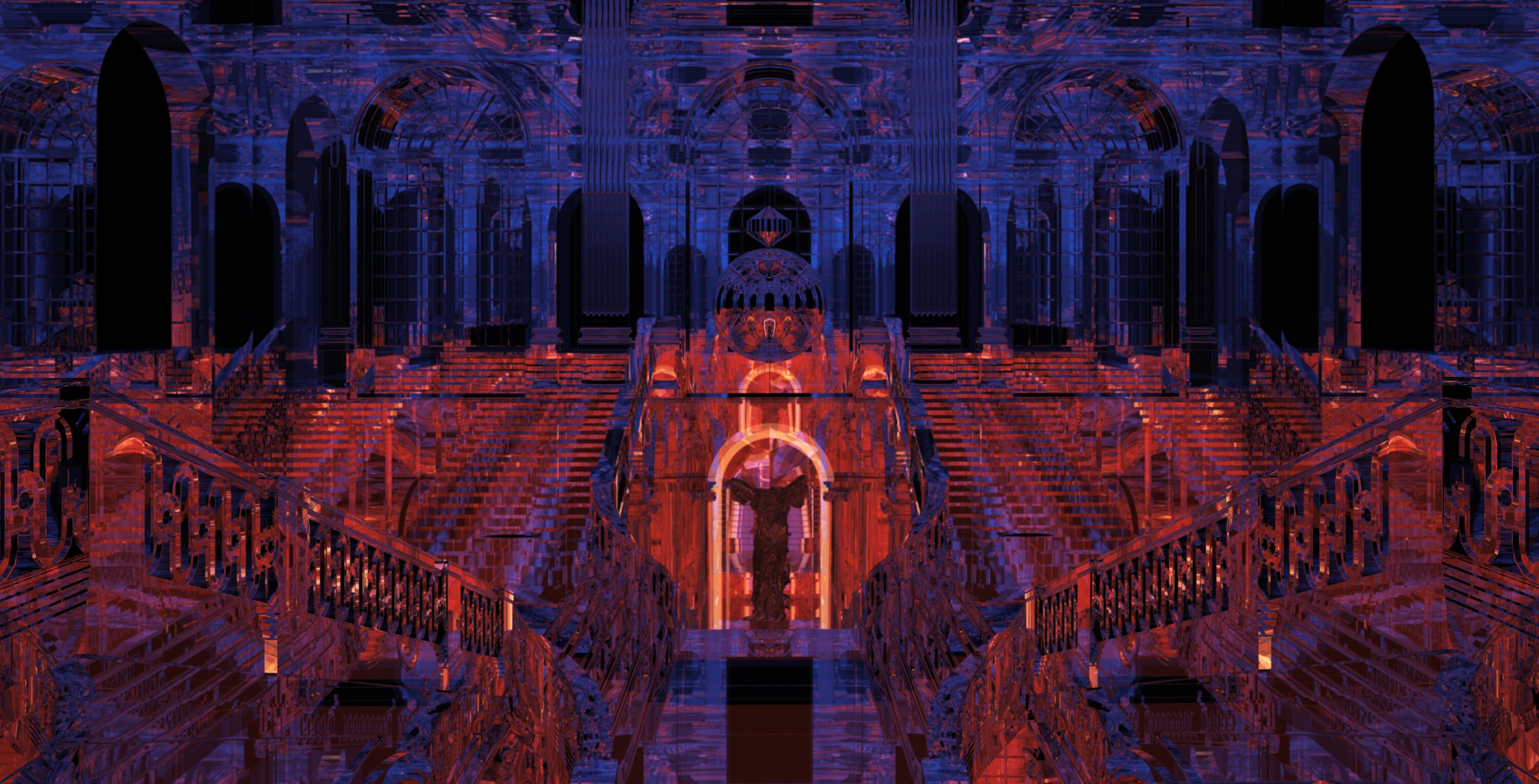 Digital artwork depicting the theme of victory through surrender, highlighting the complexities of adapting to change.