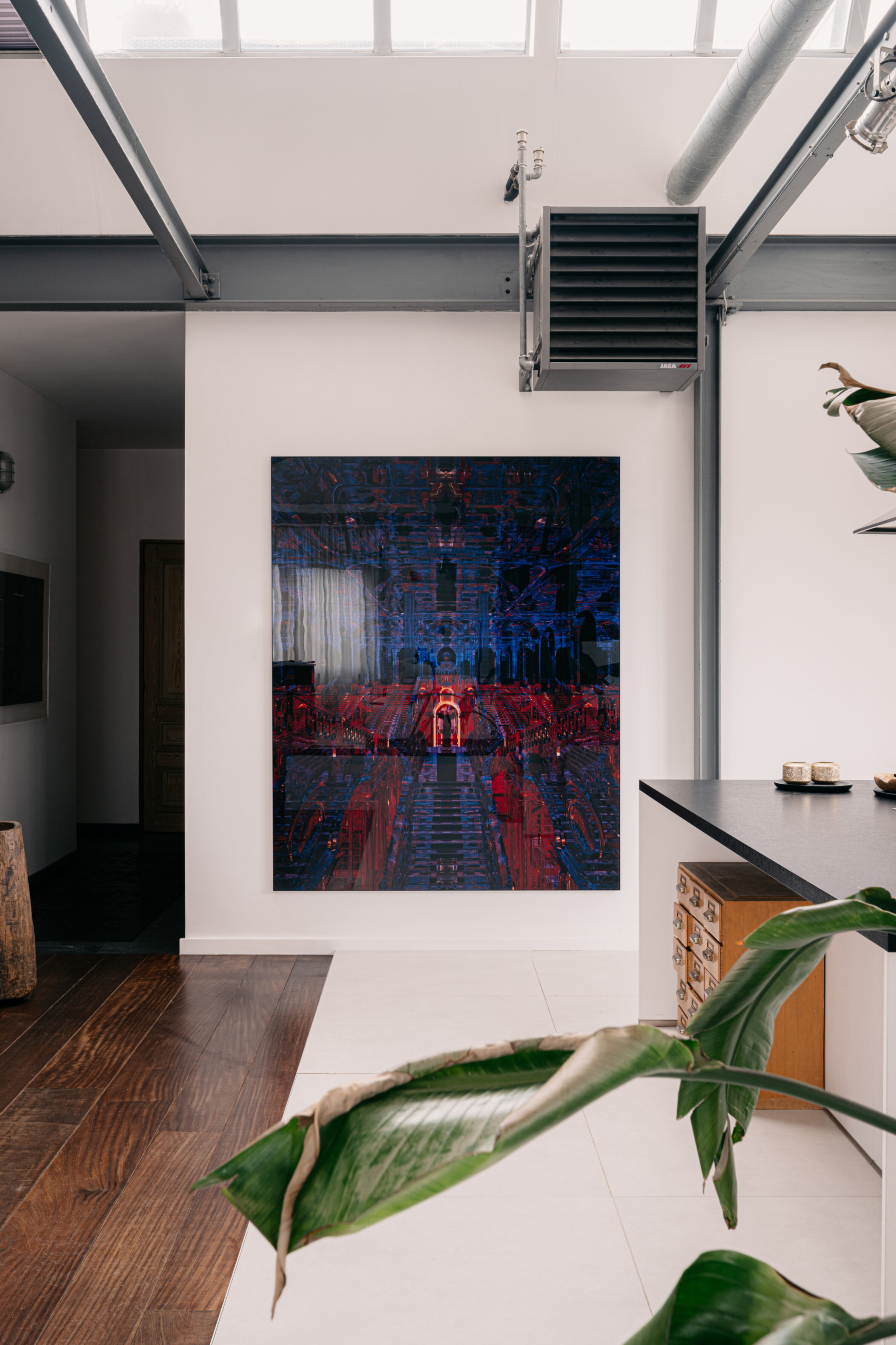 Contemporary artwork depicting the beauty of surrender and the struggle of adapting to changing external conditions.